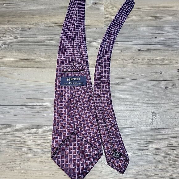 Britches of Georgetowne Red‎ Paisley Men's Silk Tie 58" L x 4" W Bespoke Necktie - Picture 7 of 9